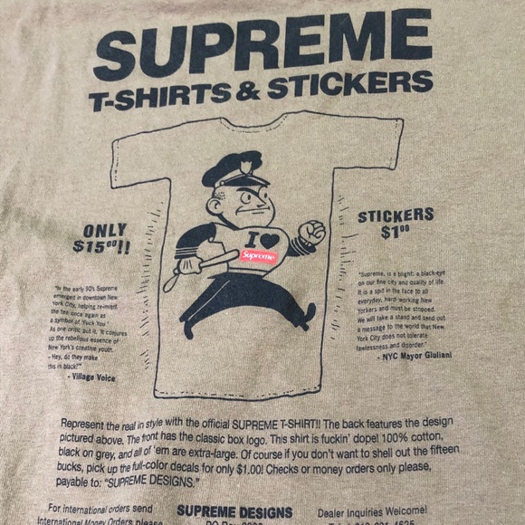 Supreme T-Shirts & Stickers Olive Mens Sz Small - Picture 2 of 5